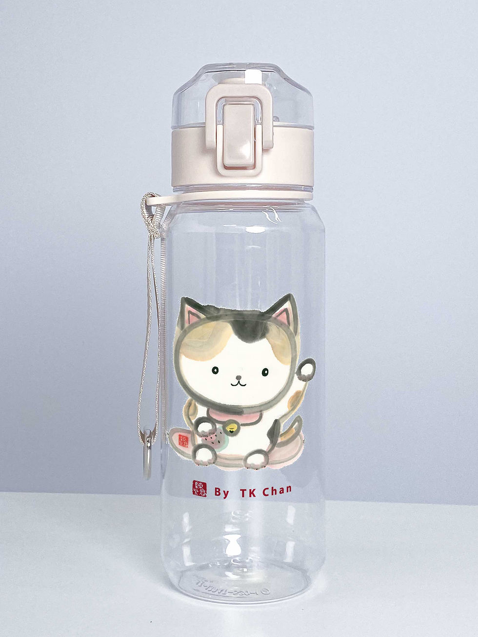 Thumbnail: 530ml 水墨動物透明彈蓋杯  530ml Ink Animal Water Bottle with Pop-up Lid