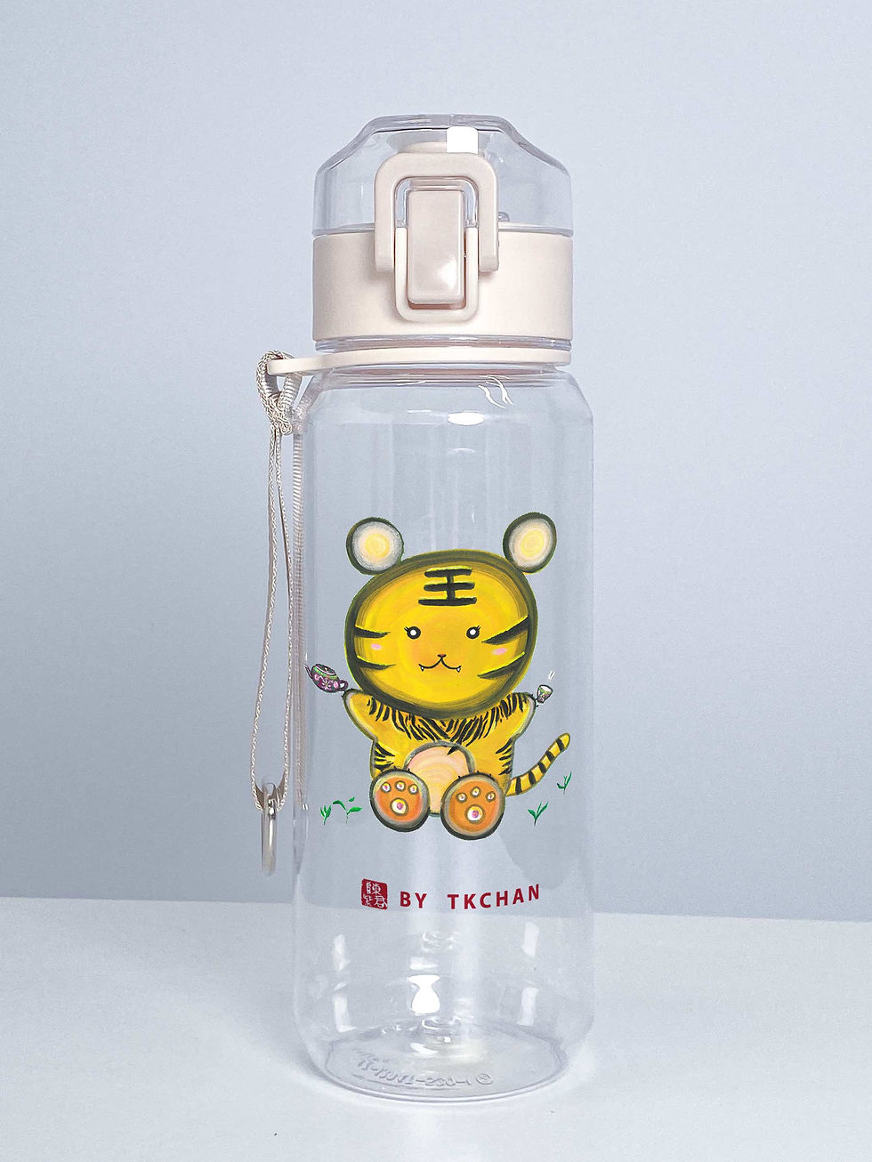 Thumbnail: 530ml 塑膠彩動物透明彈蓋杯 530ml Acrylic Animals Water Bottle with Pop-up Lid