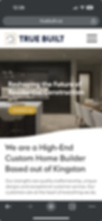 truebuilt's mobile website screenshot
