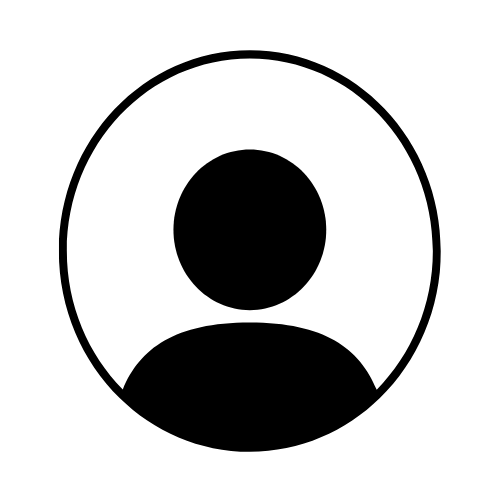 person shape inside black circle