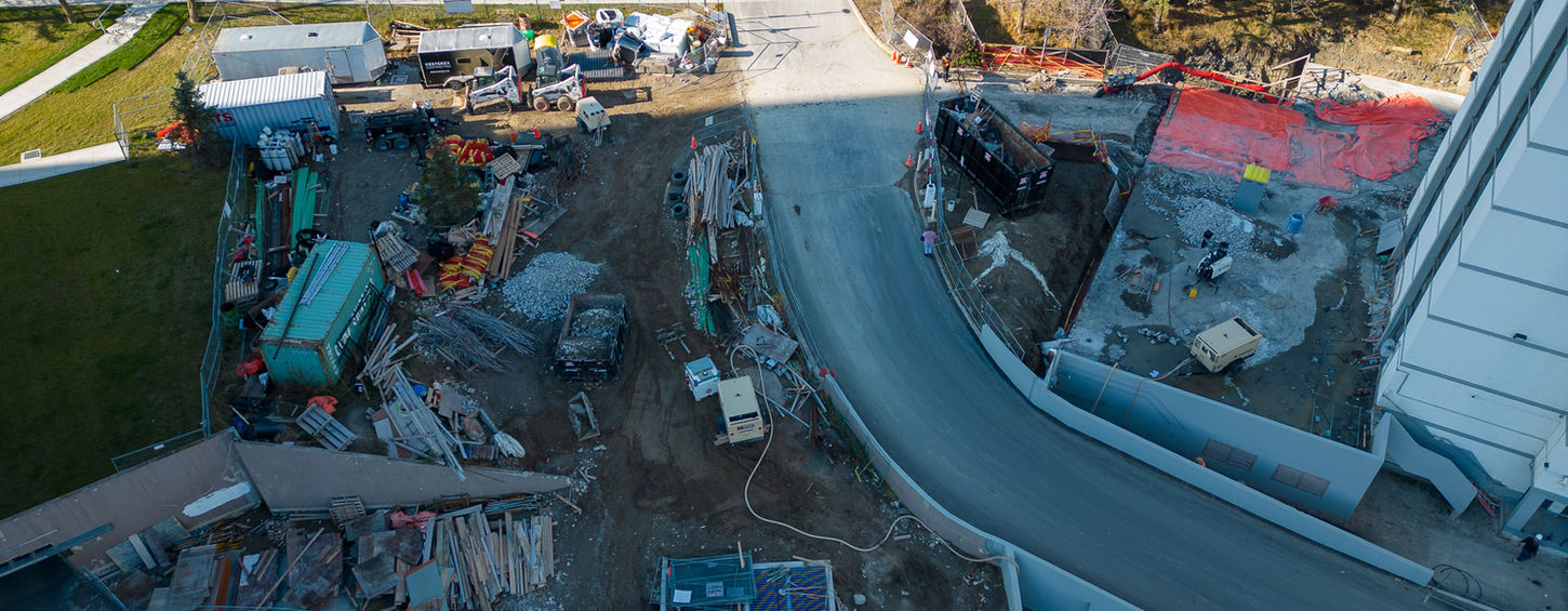 Construction site entrance 