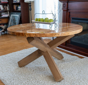 Wooden dining table