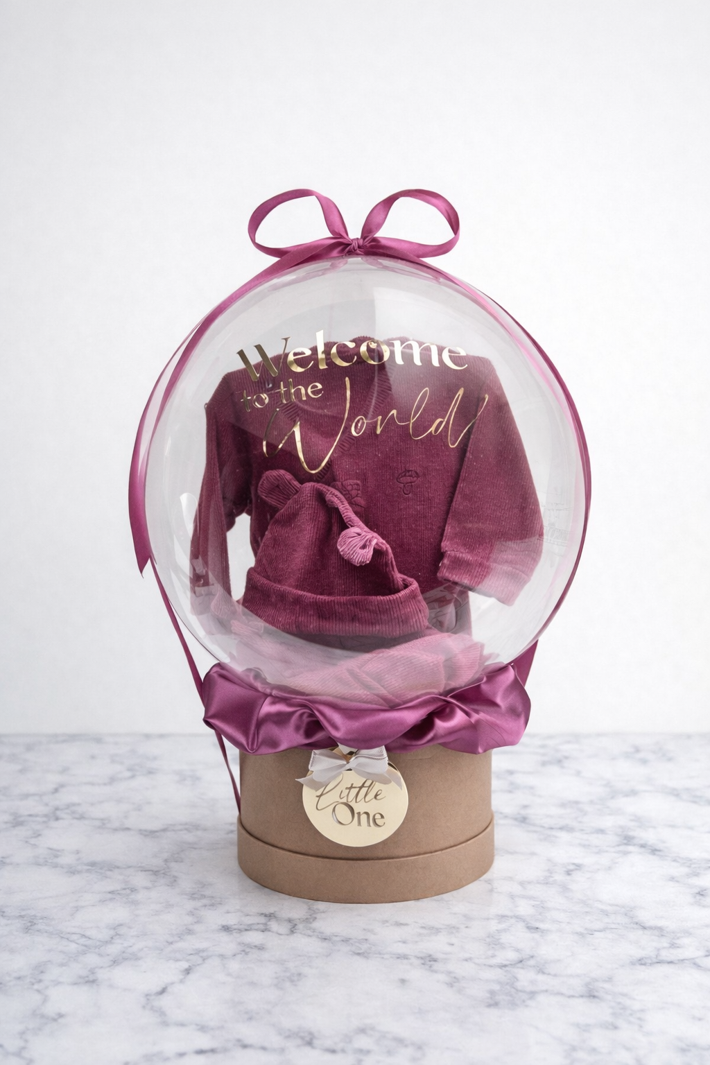 Luxe Bubbel Ballon - Kraamcadeau en geboorte cadeau met Baby Kleding Set