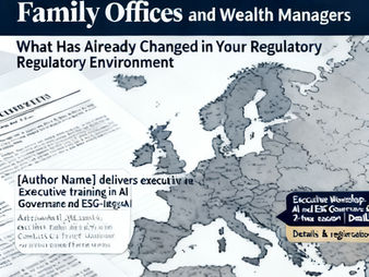 What Has Already Changed in Your Regulatory Environment