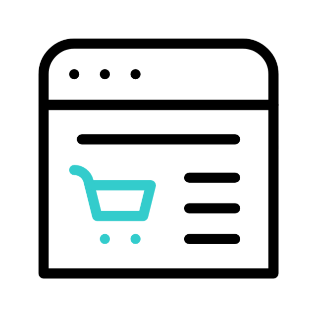 Icono de compras en línea Digital Fénix