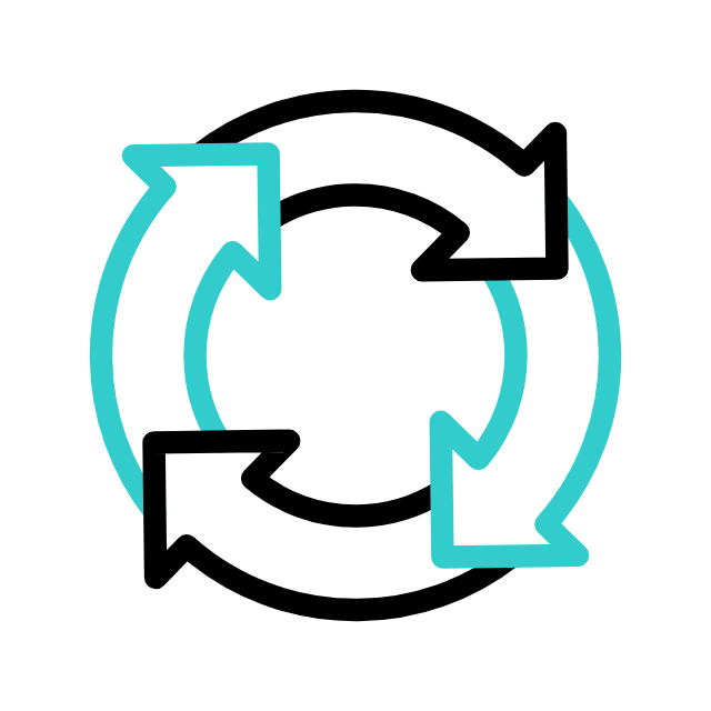 Icono de ciclo de vida de software Digital Fénix