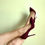 Thumbnail: AUDREY Handmade Burgundy Suede Leather High Heel Pumps, Stiletto Heels