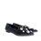 Thumbnail: Nora Grey Pointed Toe Velvet Flats with Pearl Embellishment