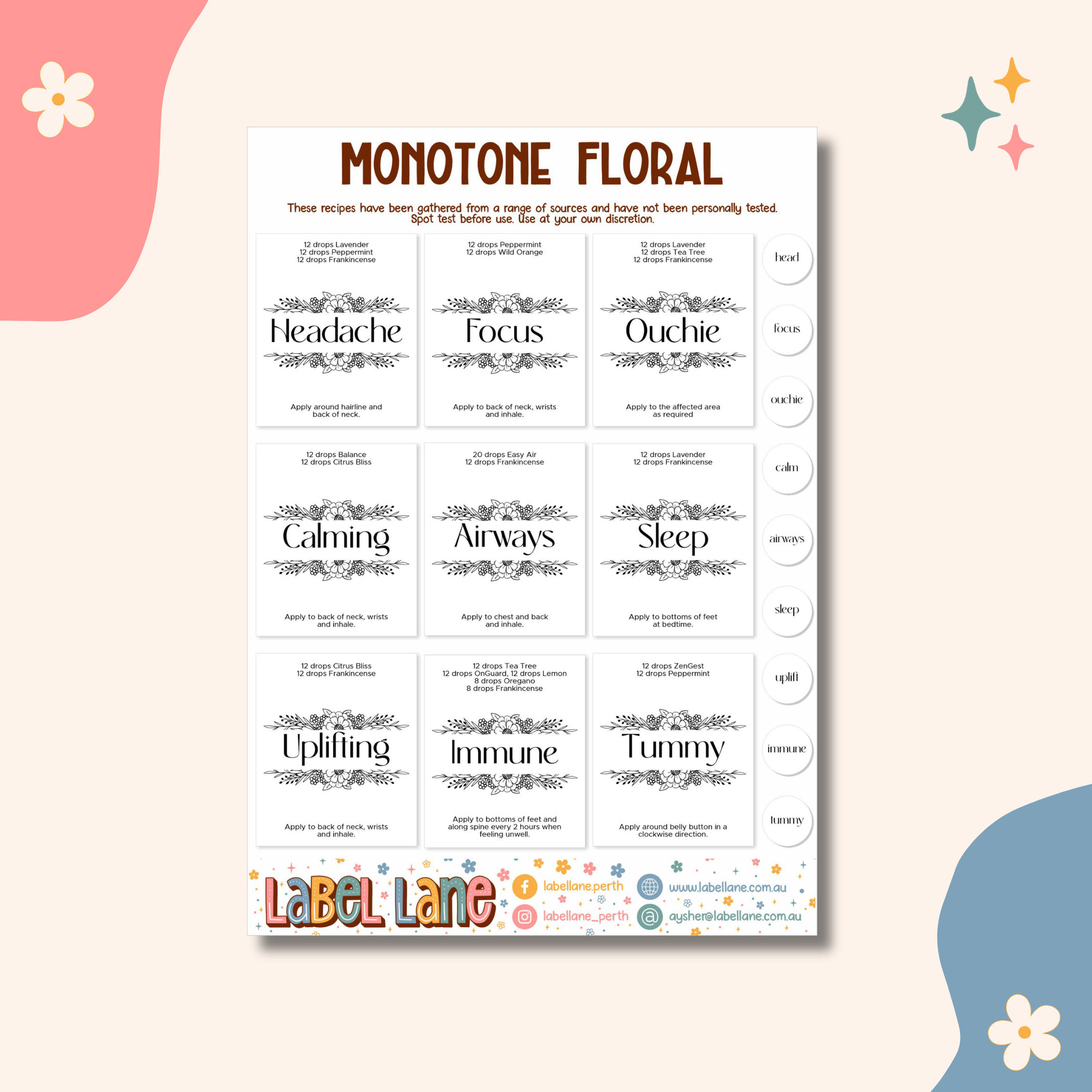Monotone Floral