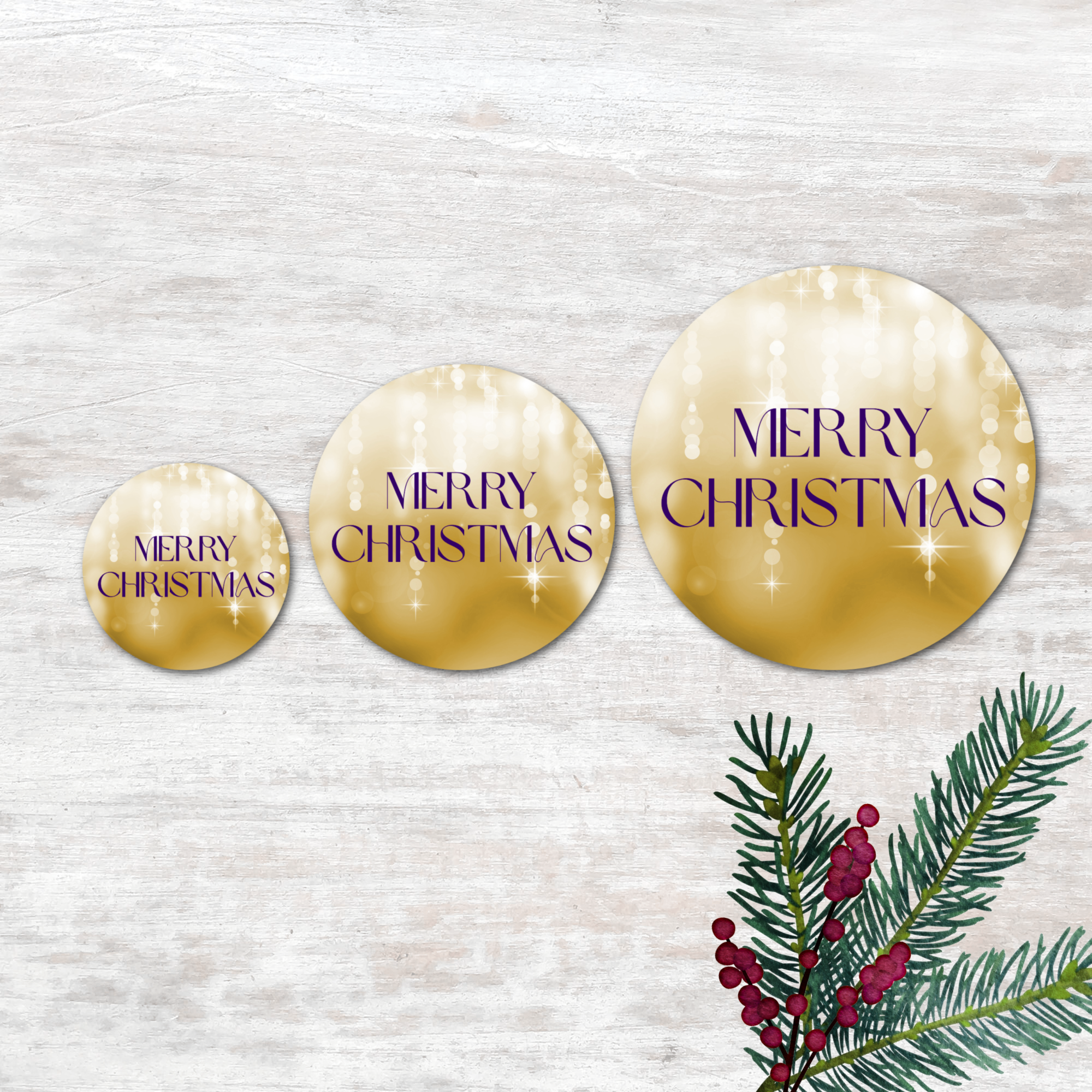 Gold Sparkle Stickers