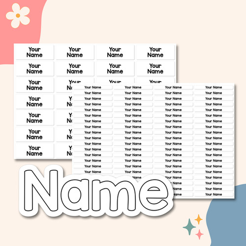 Simple Kids Waterproof Name Labels