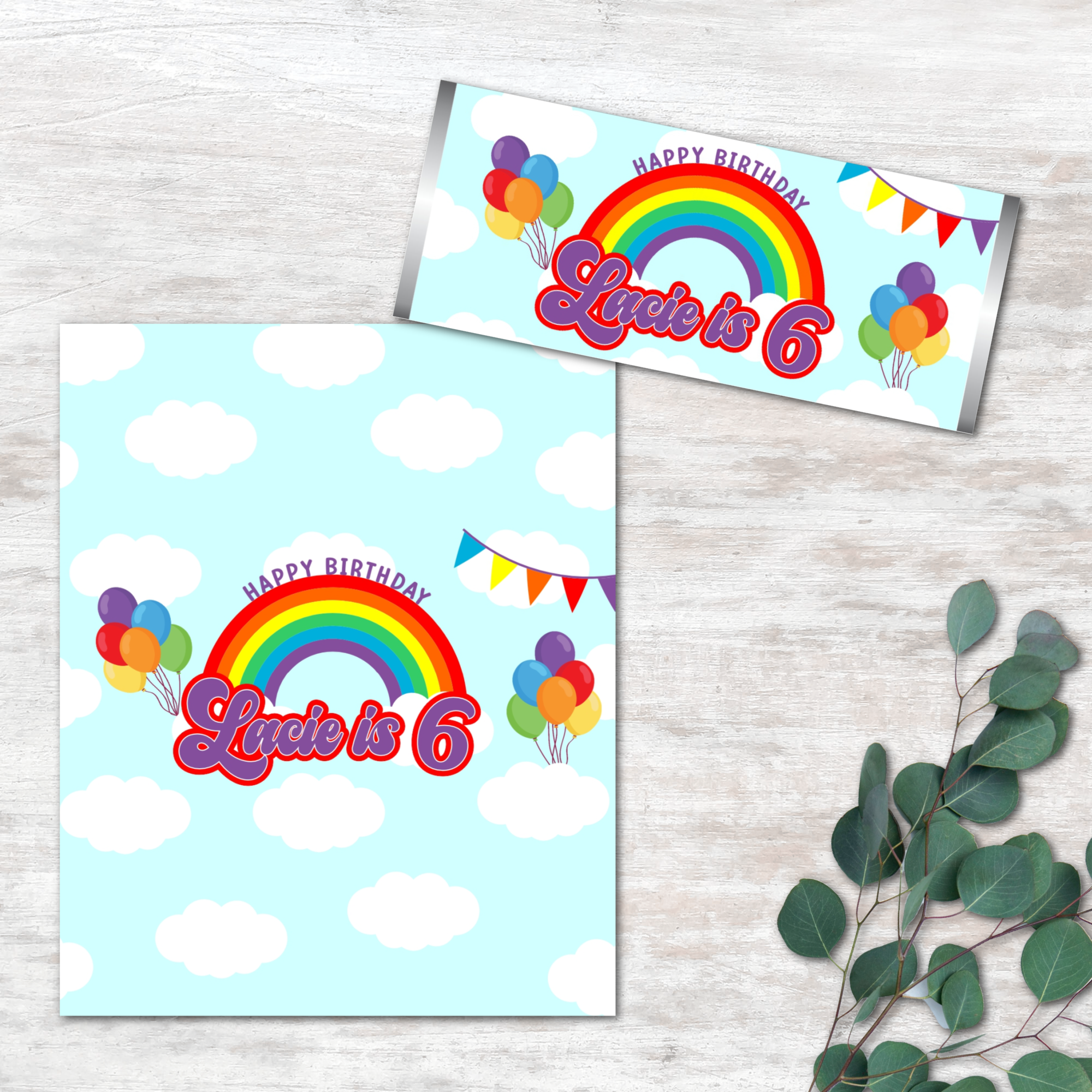 Rainbow Chocolate Label