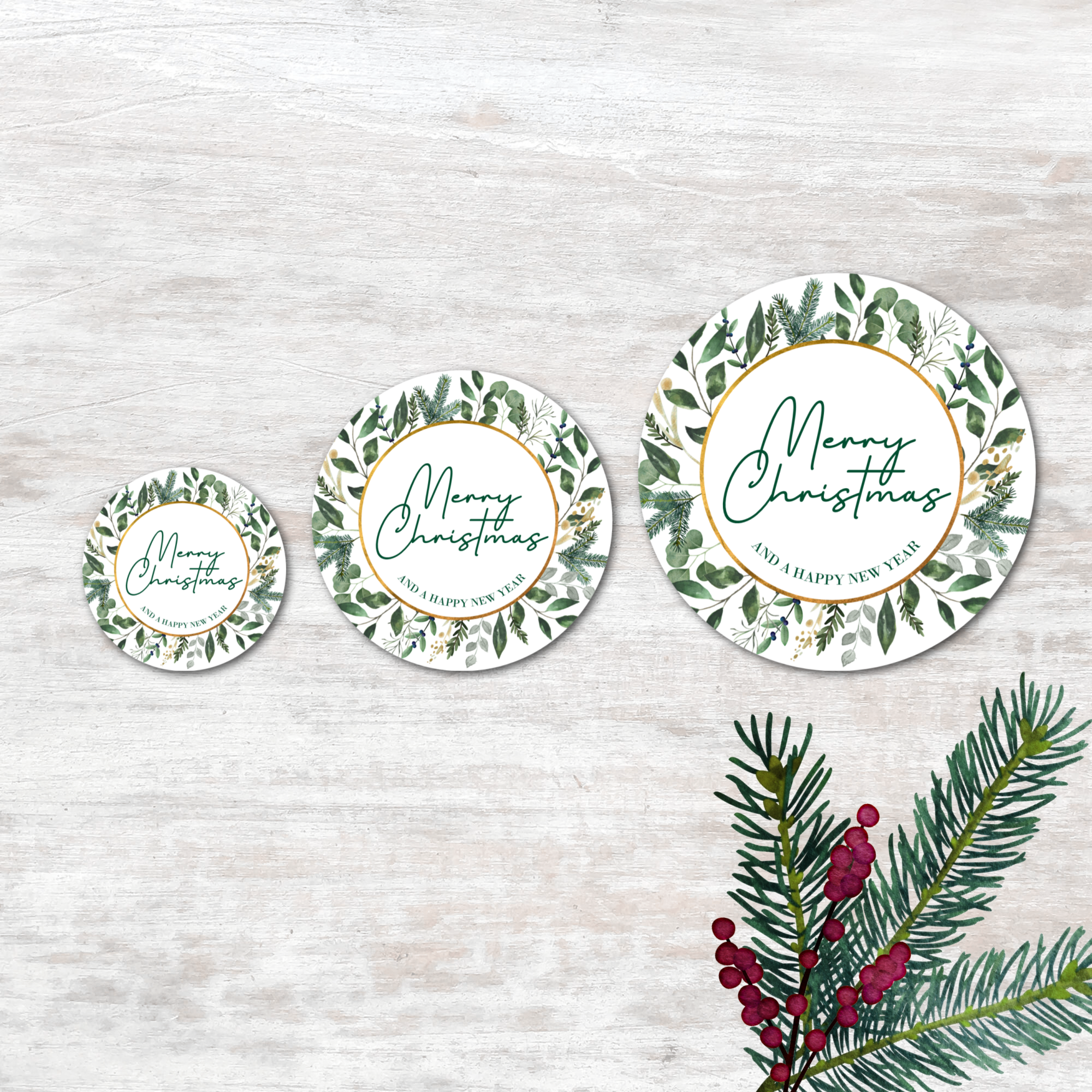 Gold Foliage Stickers