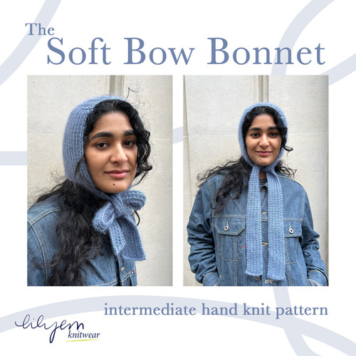 bow tie bonnet knitting pattern