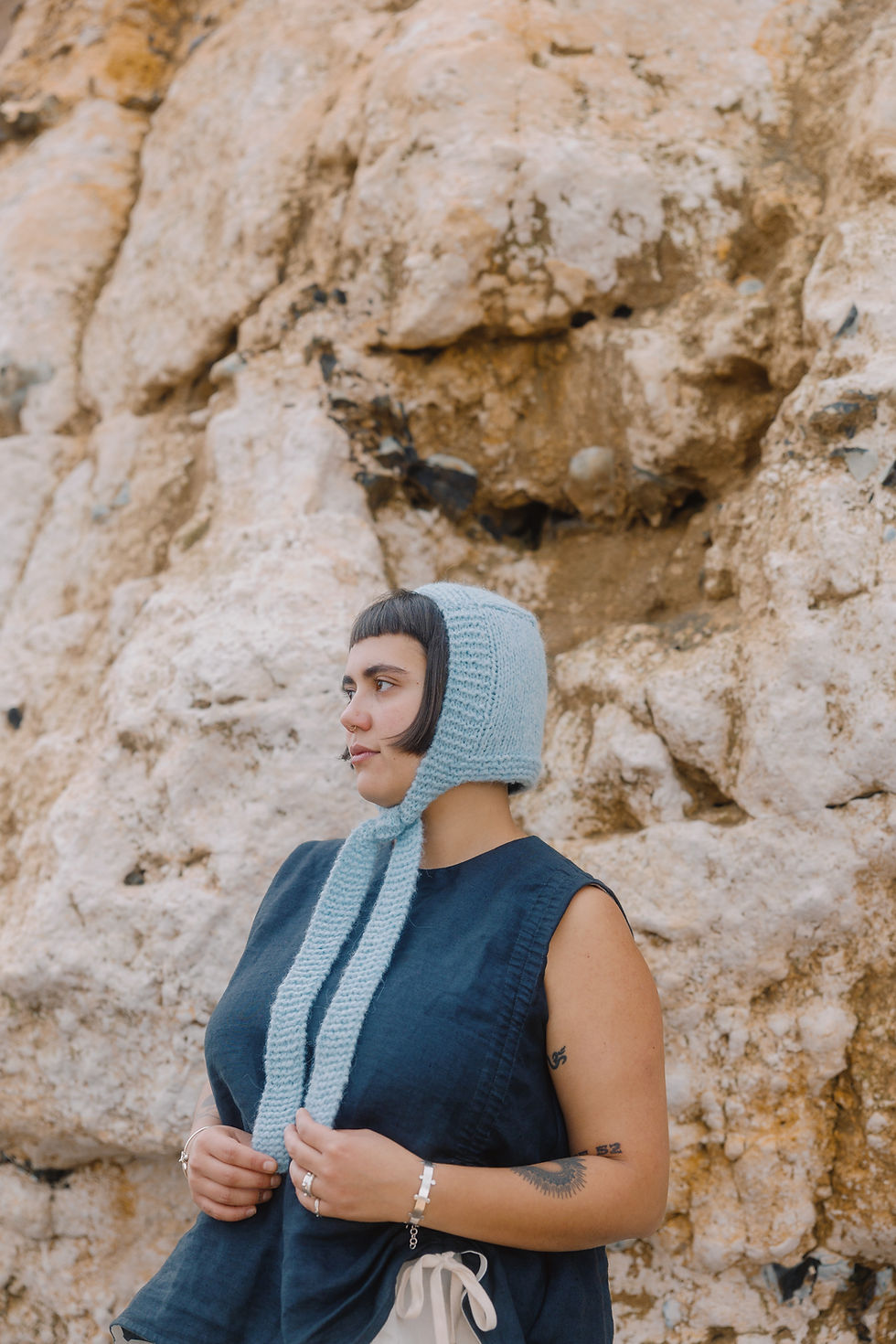 Thumbnail: The Easy Soft Bow Bonnet - Hand Knit Pattern