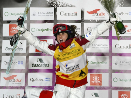 -2023.1.28- 川村が3連勝 スキーW杯モーグル女子 ターン洗練力強く