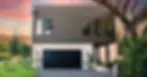 93-garden-court-atlantic-beach-modern-home-front-elevation-sunset.webp