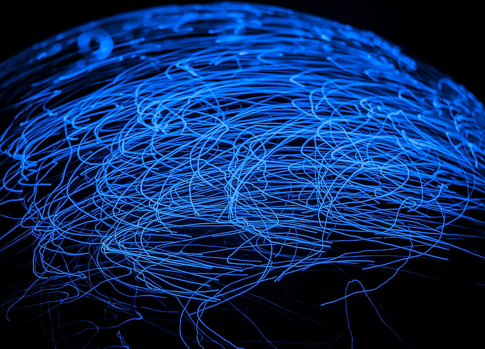 Abstract blue lights