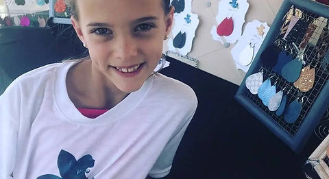 Young Girl Fundraising