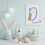 Miniaturbild: D Harfli Tasarımlı Kişiye Özel Bebek Odası Duvar Tablosu 21x30cm