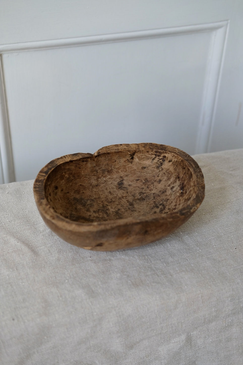 Thumbnail: Small antique wooden bowl