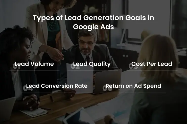 Types of Lead Generation Goals in Google Ads