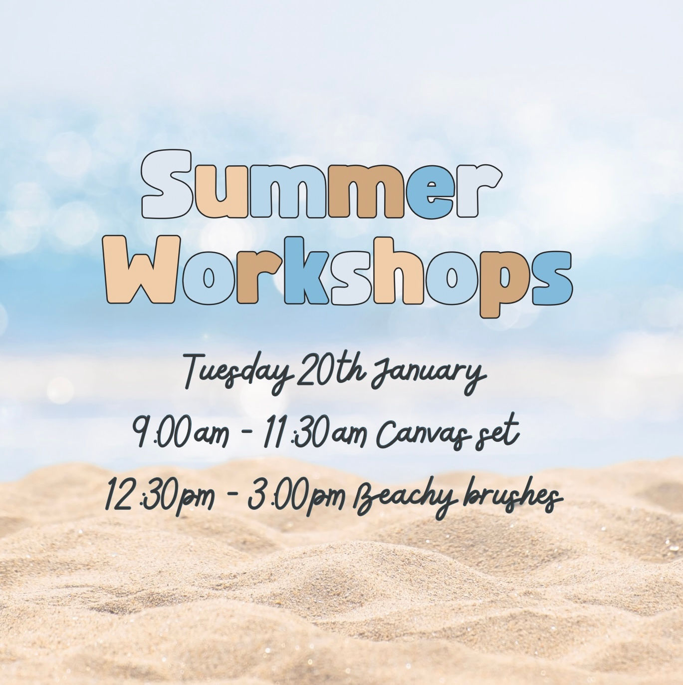 Summer Holiday Workshop - Tuesday January 20th