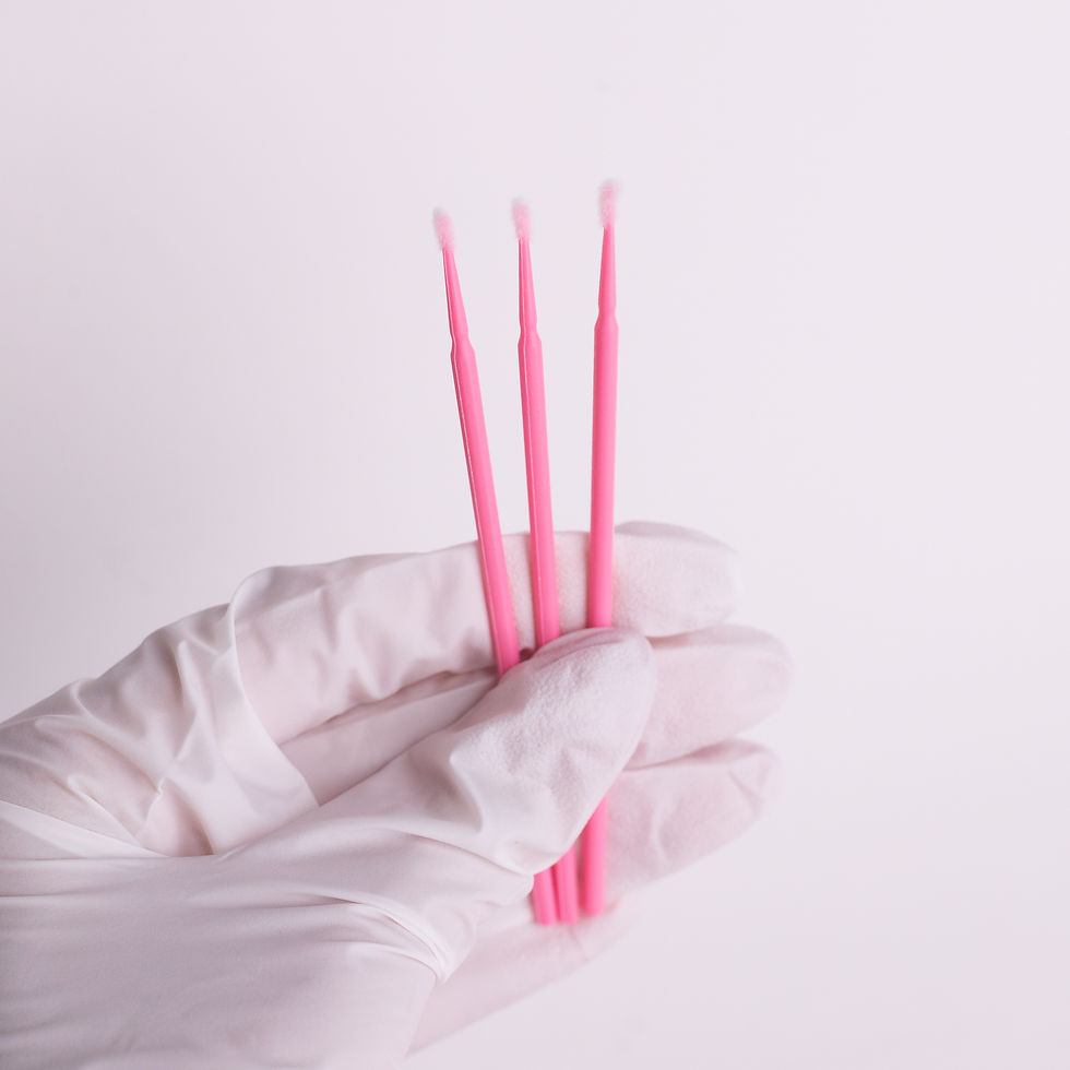 Disposable Microbrush Applicators Pink - 100pcs