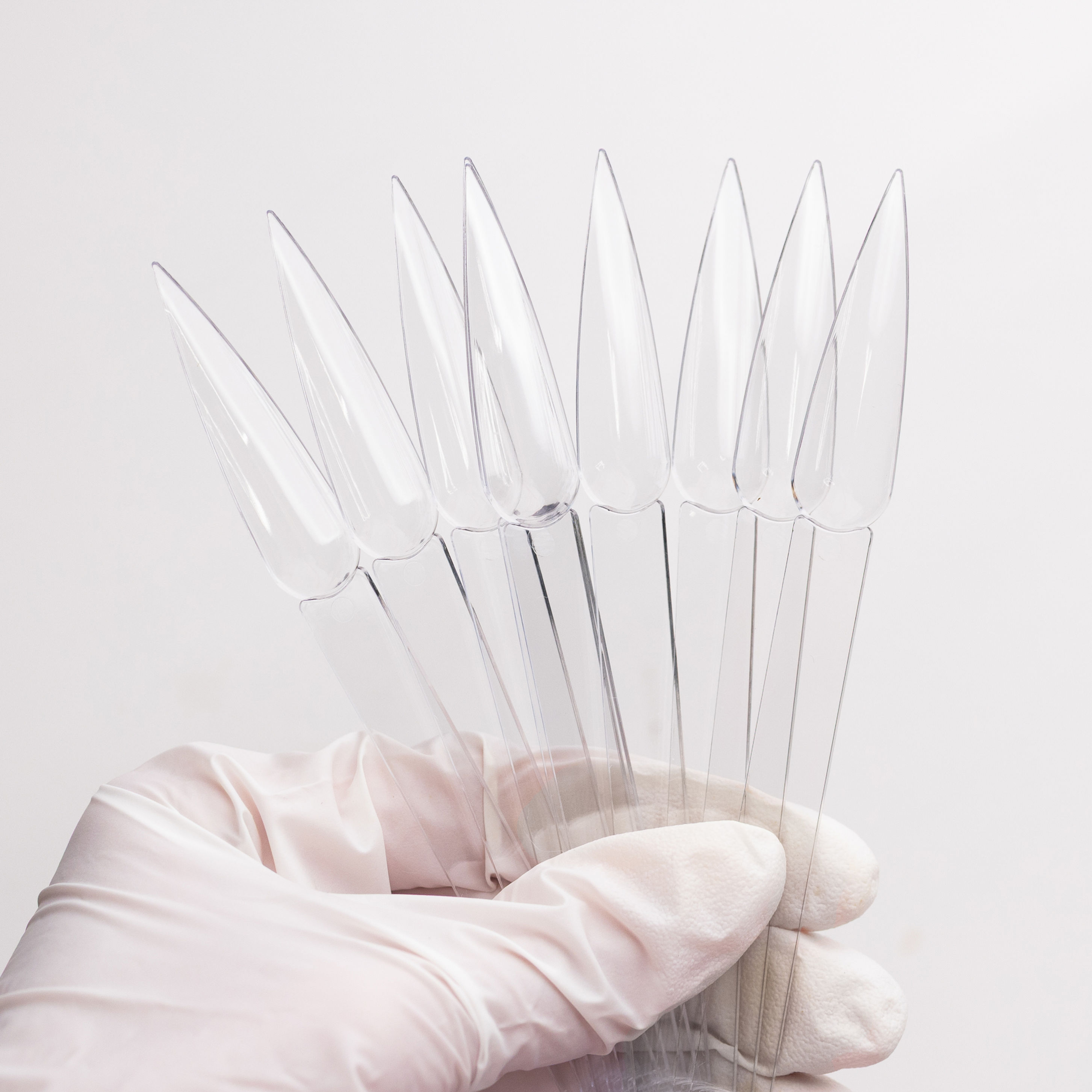 Tips for extension Stiletto clear 50 pcs