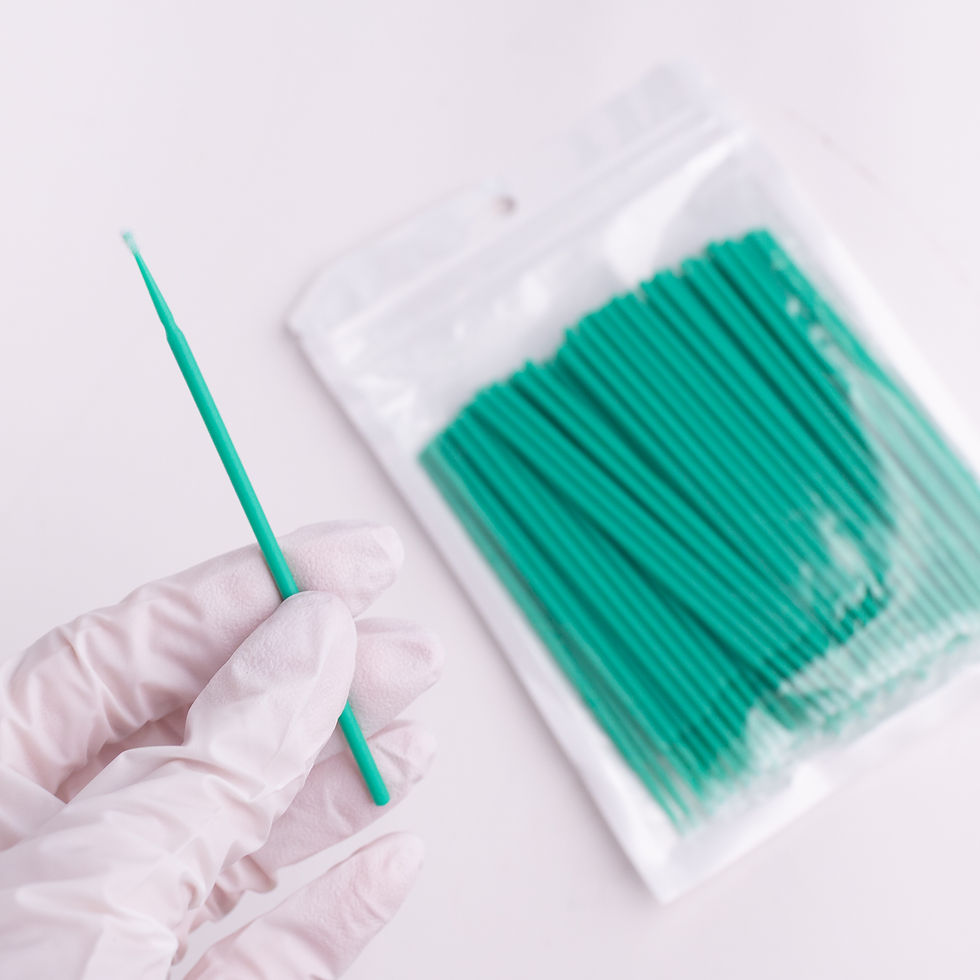 Disposable Microbrush Applicators Green - 100pcs