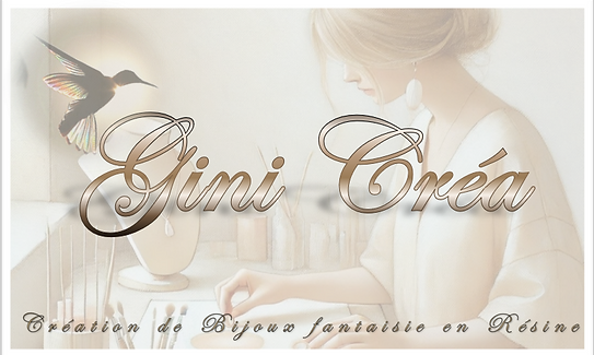 Logo Gini Créa - Création bijoux en résine fait main avec passion