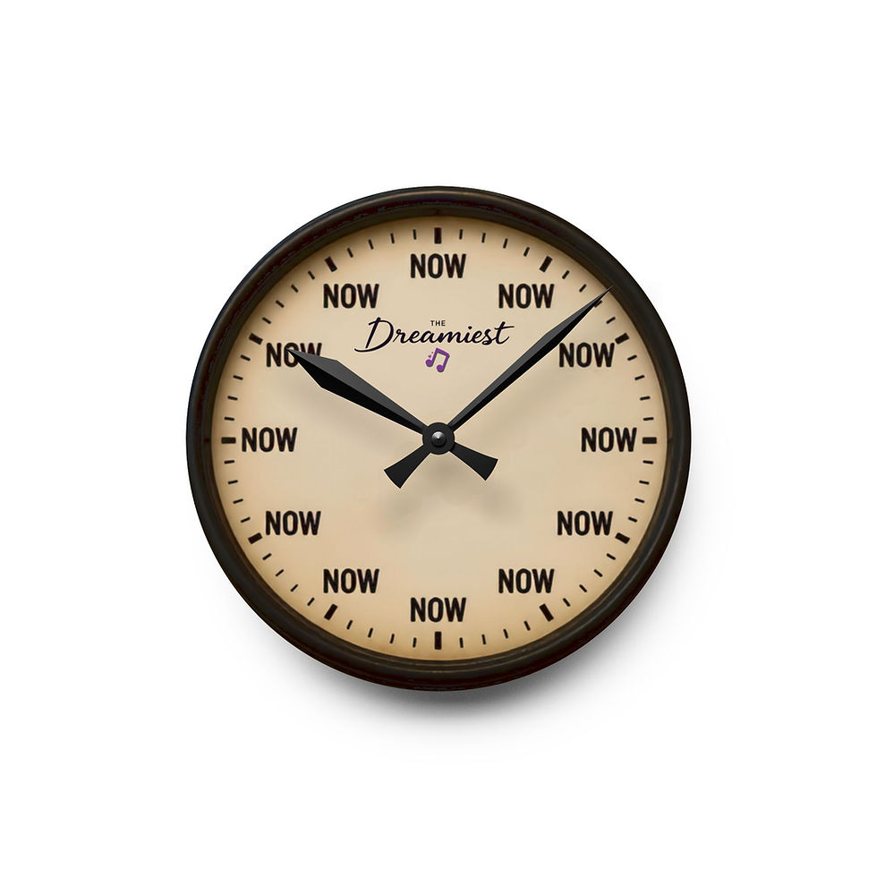 The Dreamiest NOW wall clock with NOW at every hour