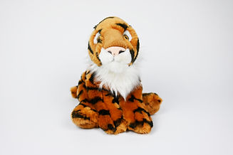 Tiger soft toy - eco plushie soft toy
