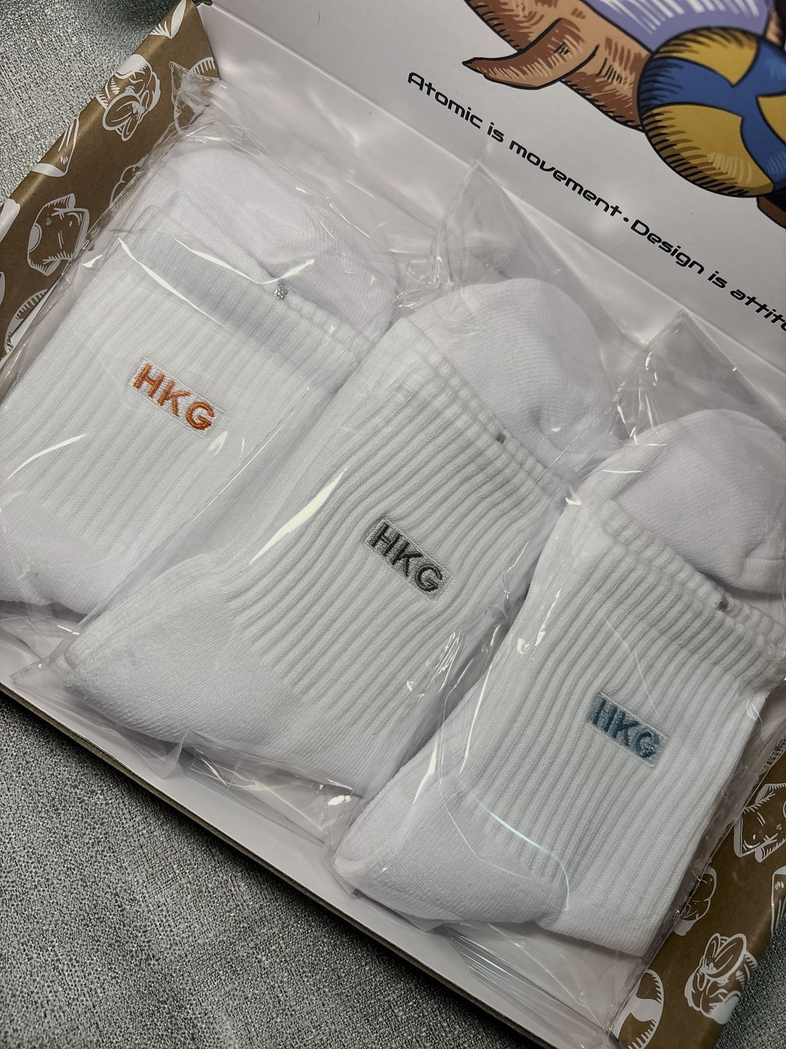 HKG 刺繡襪🇭🇰  一盒三對