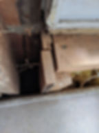 Wooden Window Jamb Cut to Accommodate Vinyl Window