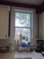 Replacement Vinyl Window Inset into Original Wooden Frame