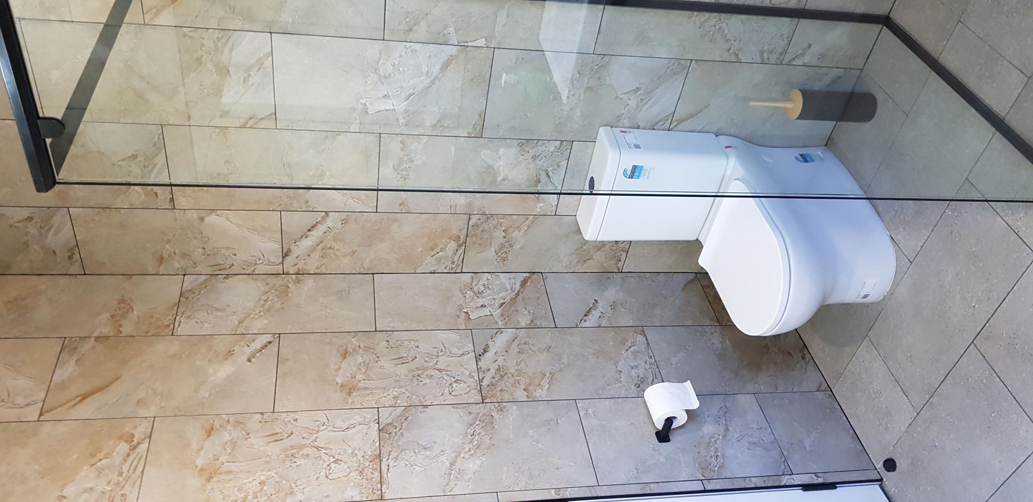 Bathroom in a new custom home built by Roberts Builders in Port Campbell Victoria on the Great Ocean Road