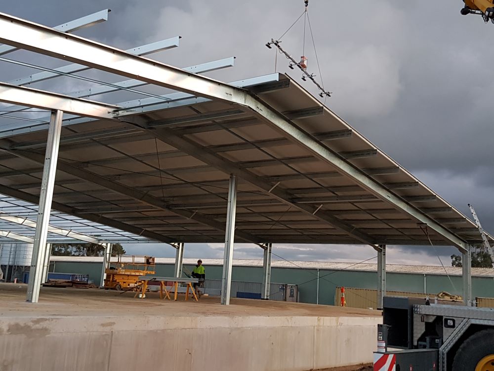 New Commercial Shed Installation - Casaccio Egg Farm Terang