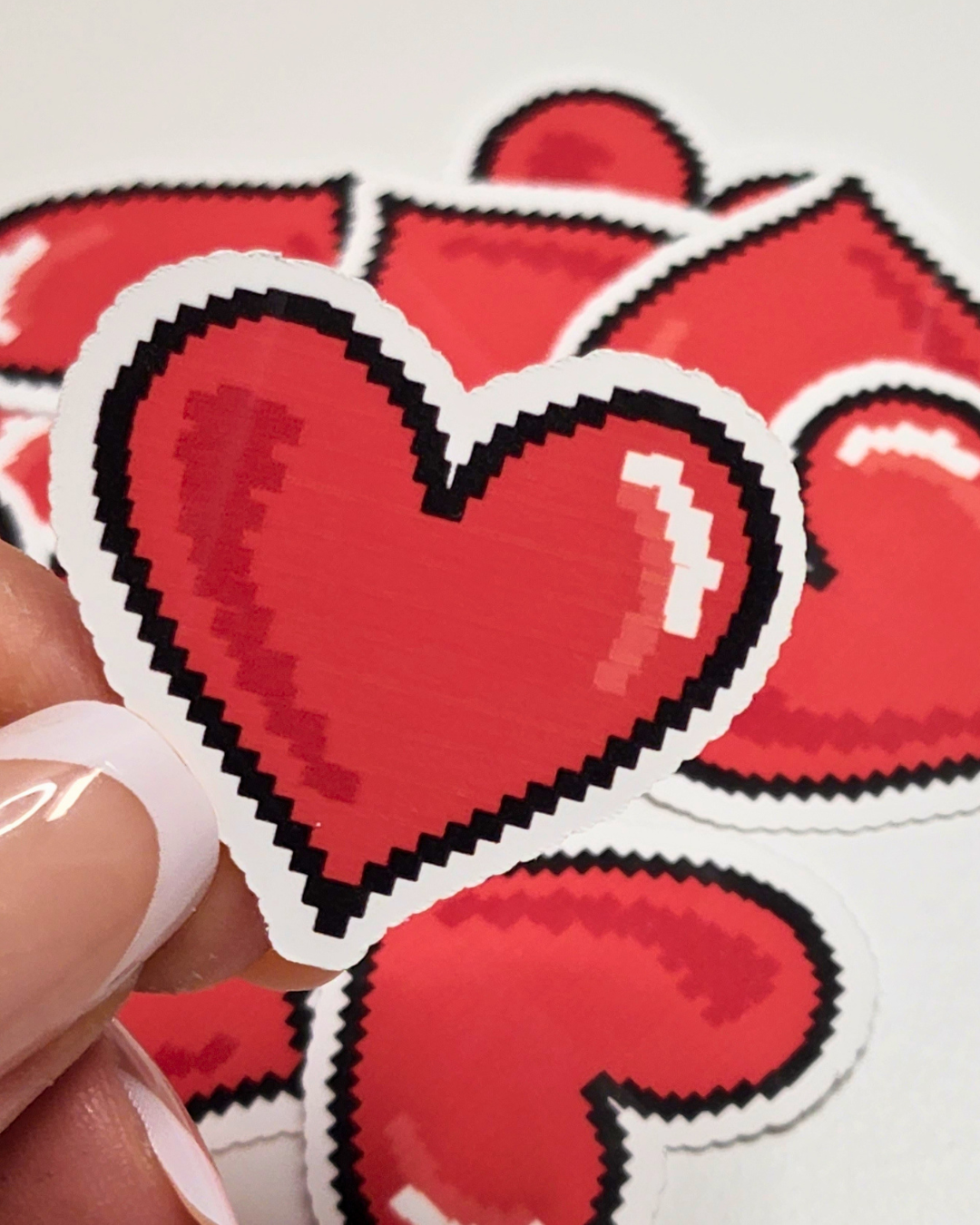 Pixel Heart Sticker