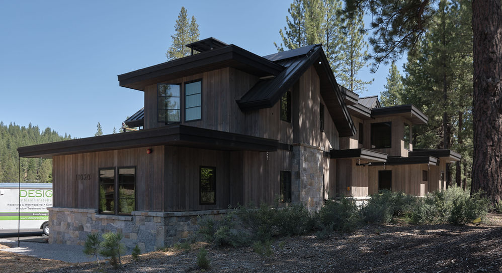 Truckee custom mountain home design by MASTRIDICASA with clean vertical lines, practical construction detailing, and permit-ready residential plans for local builder coordination.