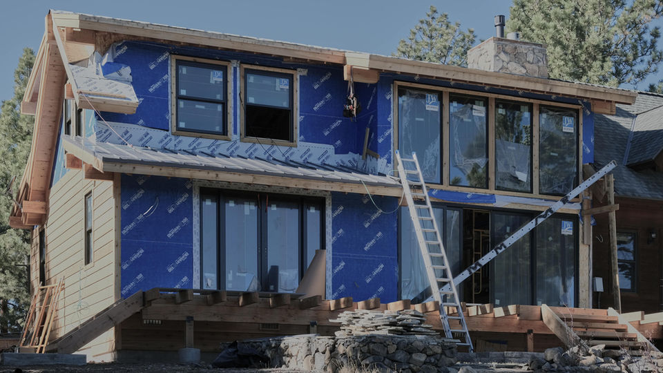 Under construction photo of Walden House Truckee Residential Addition Design project
