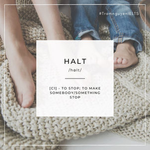 Series Mỗi Ngày Một Từ Mới - #Halt