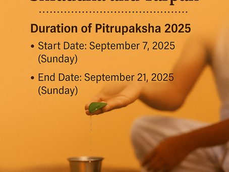🌟 Pitrupaksha 2025: Significance of Shraddha and Tarpan