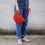 Miniaturbild: Handtasche "Moonbag", compact, Piñatex™living coral