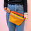 Miniaturbild: One of a kind Hipbag "Nori", Kork, orange/curcuma