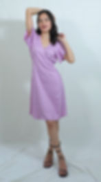 Thumbnail: Lavender Polka Dot Dress