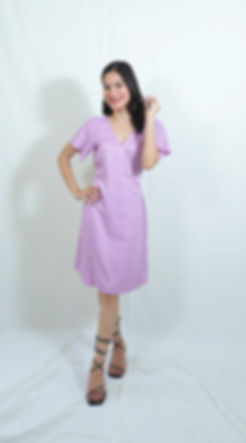 Lavender Polka Dot Dress