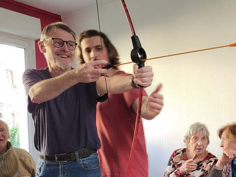 Une belle séance pleine d'échanges et de fous rire avec les familles des participants de l'accueil de jour du groupe du mardi. 
