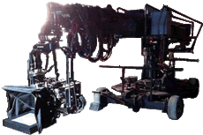 17 inch teleprompter on techno crane
