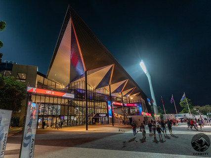 Stadium, football, grand entry